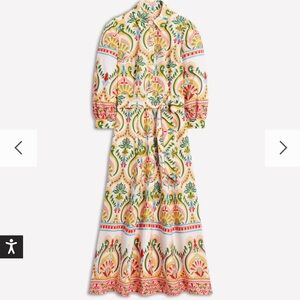 Boden Clara Cotton Shirt Dress Belted Size 0P NWOT